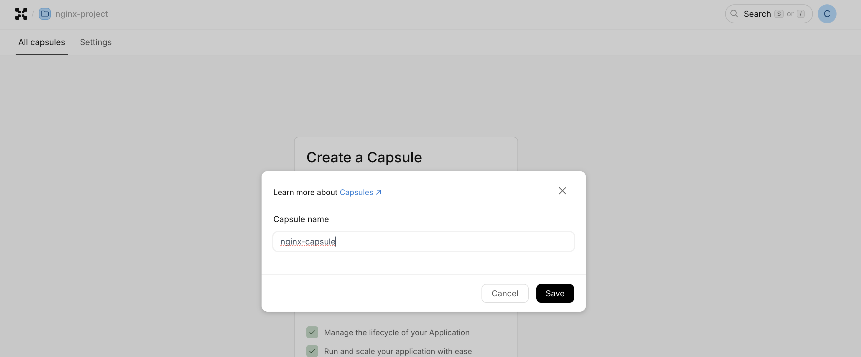 Capsule Create