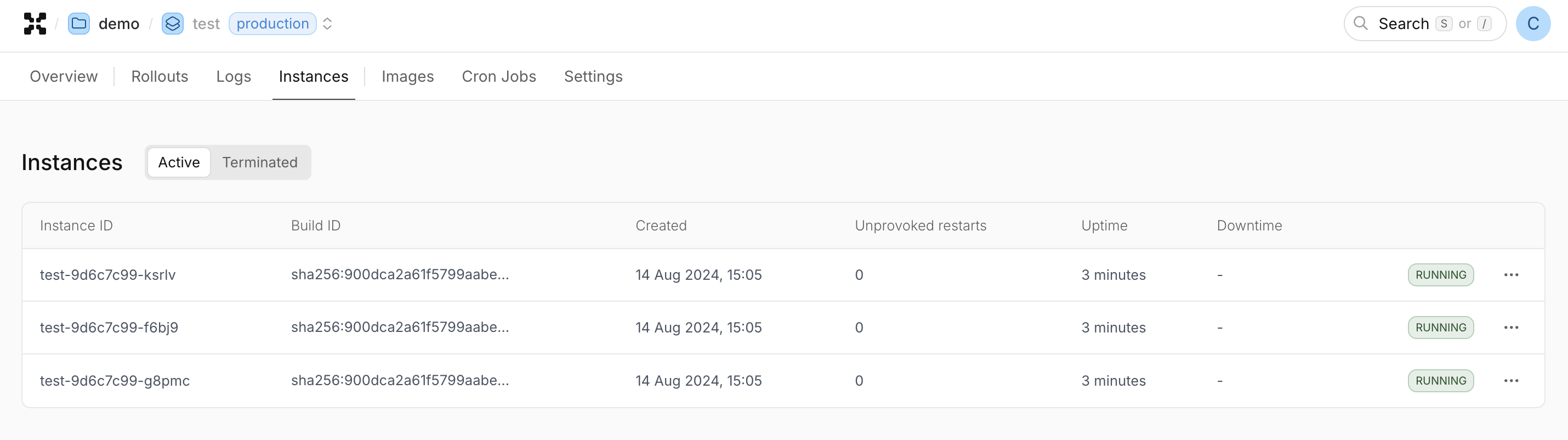 Instance Overview
