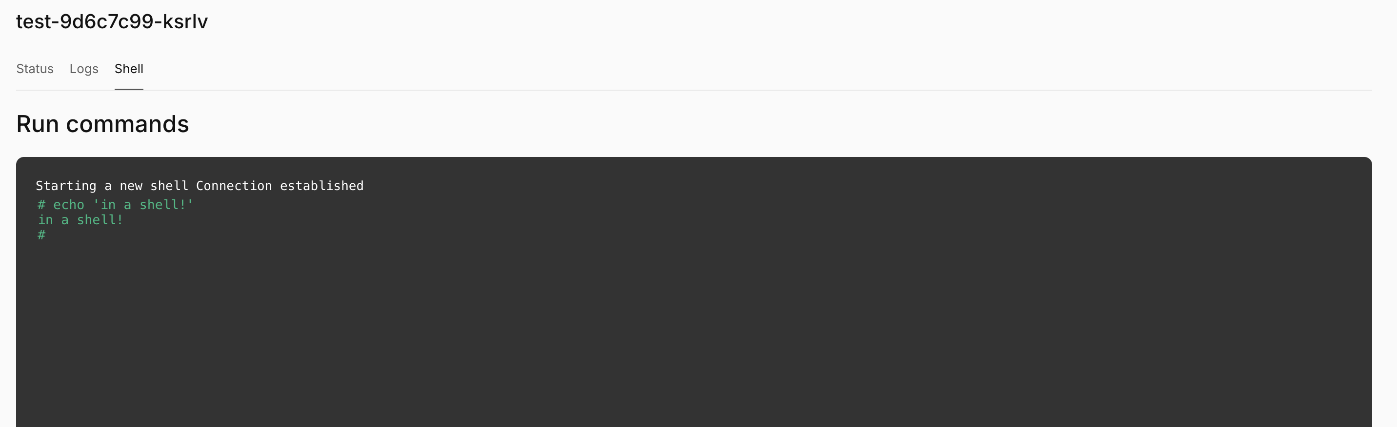 Instance Shell
