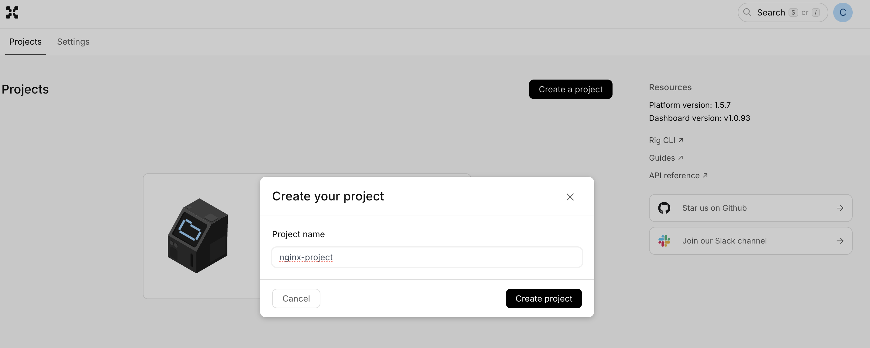 Project Create