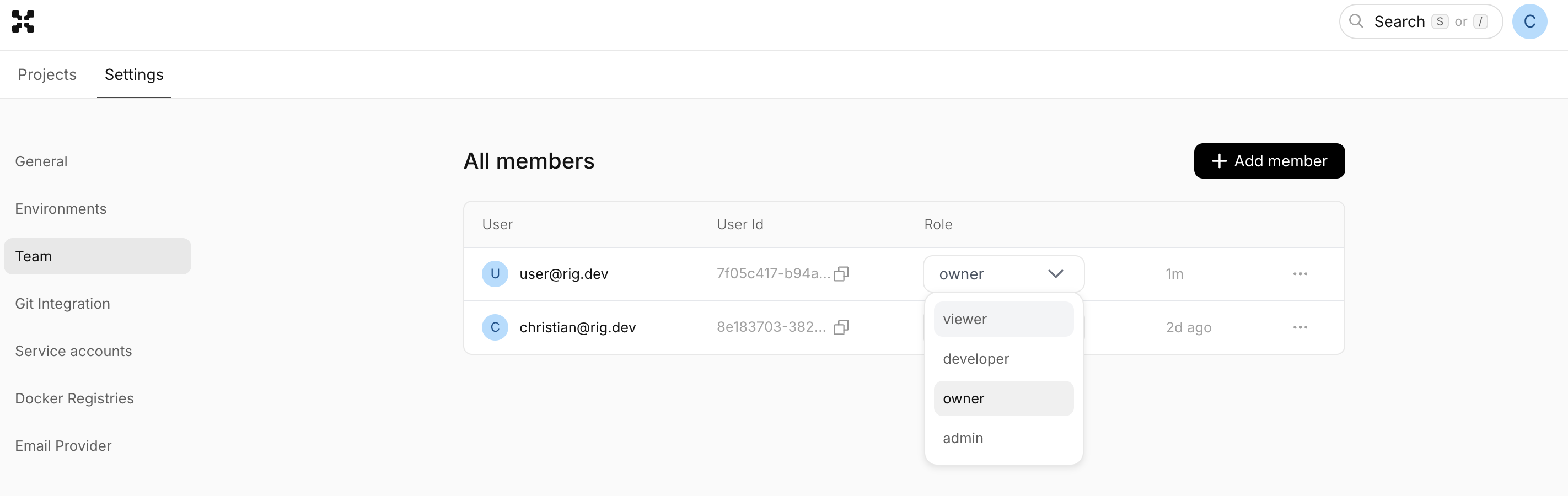 Dashboard Service Account Image